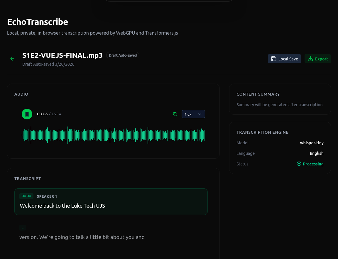 Audio Transcription